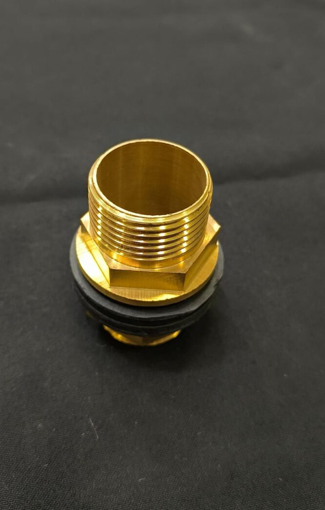 AJIT Brass Tank Nipple 25mm 3d