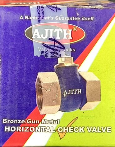 AJITH Bronze Gun Metal Horizontal Check Valve 25MM cover