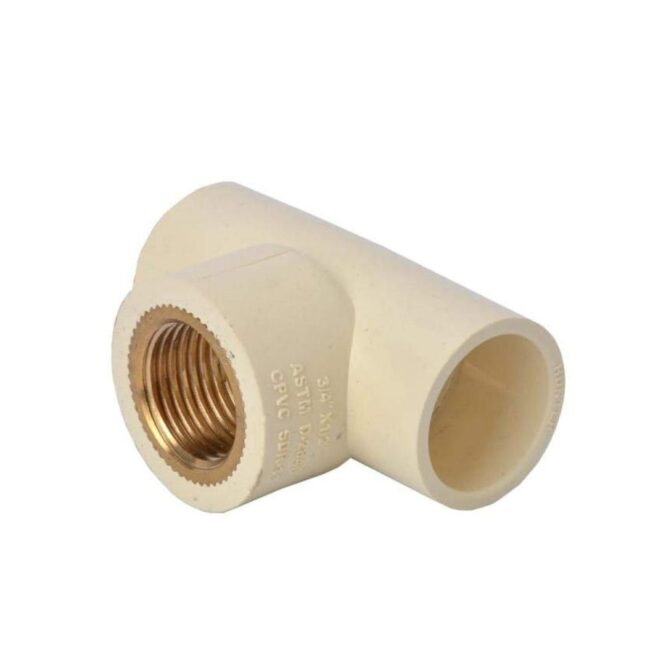 AVONPLAST CPVC 3/4''X1/2" Brass Threaded TEE