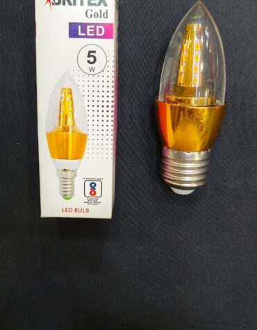 BRITEX GOLD 5W LED MONOCHROME E27 CANDLE LAMP LED WARM WHITE BOTH