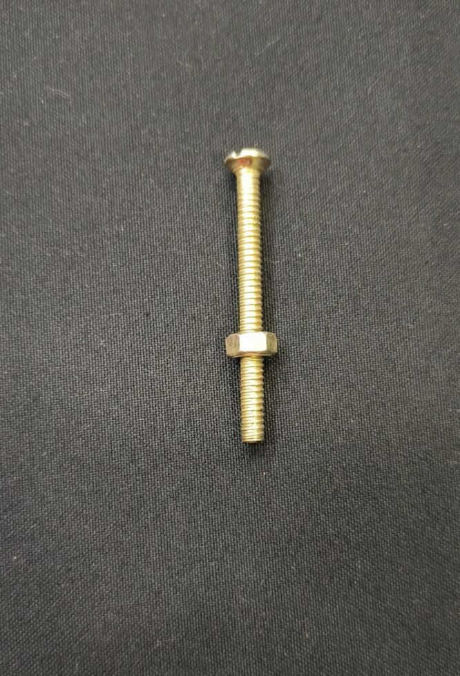 brass minus round flat head screw