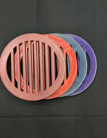 Drain Cover or jali Pvc Round Type stripped pattern design