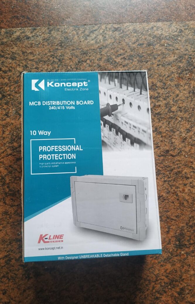 Koncept Double Door Distribution Board SPN DB Different Ways Available