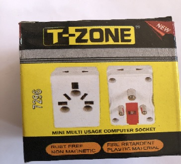 T-ZONE MINI MULTI USAGE COMPUTER SOCKET 5A 250V