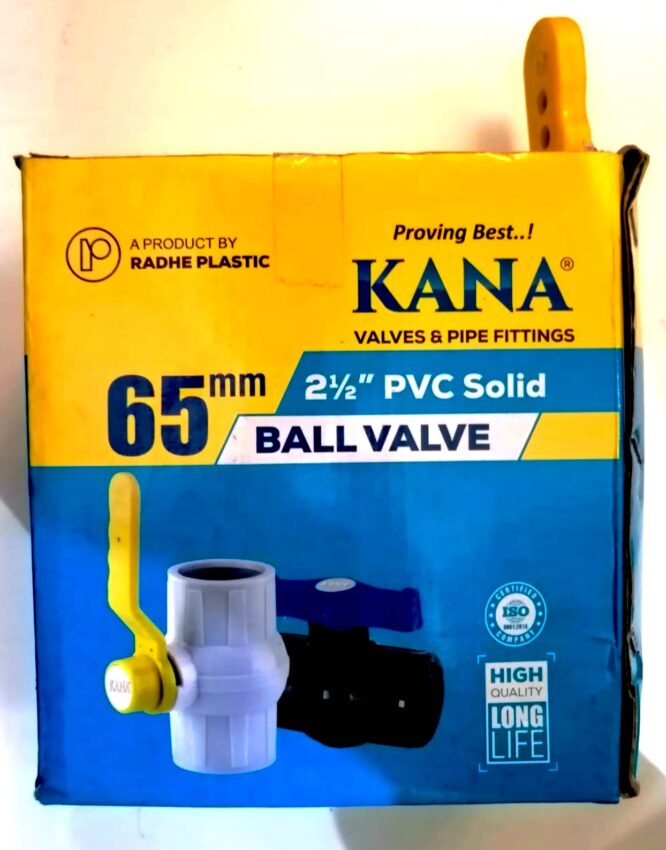 KANA 2,1/2" BALL VALVE PVC 65mm