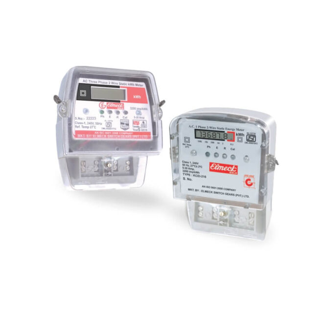 ELMECK gold Superior Energy Meter | 1 Phase Ac Static Wire Energy Meter Type : AI