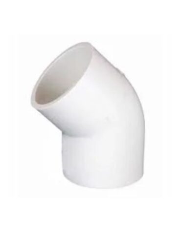 upvc 45 degree shoe elbow