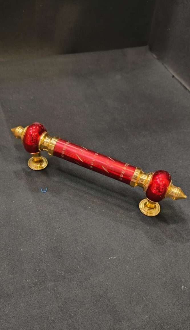 Mandir Appu Door Pull Handle Pipe Design Model red-gold Size 8inch