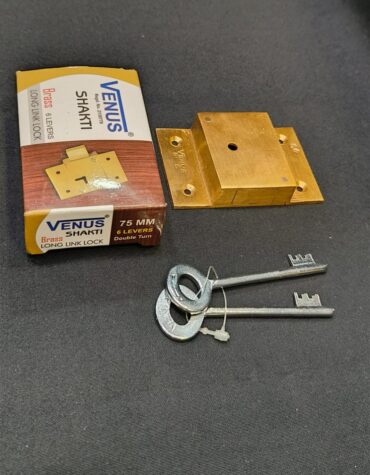 Venus Premium Brass 6 Levers 75MM Cupboard Lock