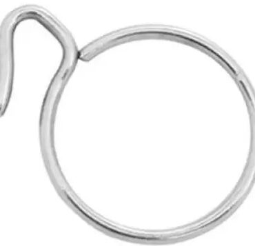 Silver Stainless Steel Curtain Ring with Hook Screen S Hook