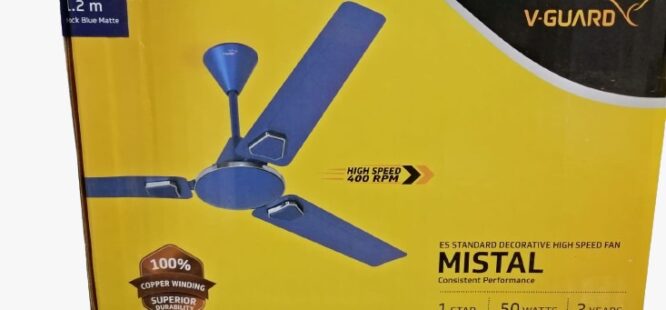 V-Guard MISTAL Ceiling Fan 1200mm Decorative High Speed Fan Vguard