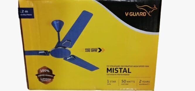 V-Guard MISTAL Ceiling Fan 1200mm Decorative High Speed Fan Vguard